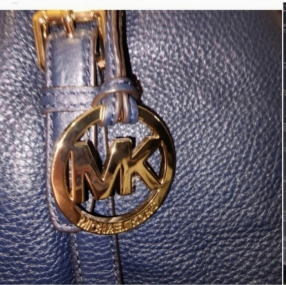 NWT Michael kors navy Bedford satchel - Picture 4 of 7